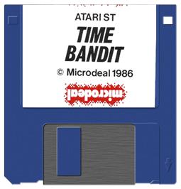 Artwork on the Disc for Time Bandit on the Atari ST.