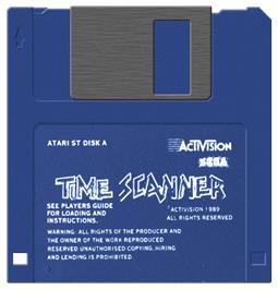 Artwork on the Disc for Time Scanner on the Atari ST.