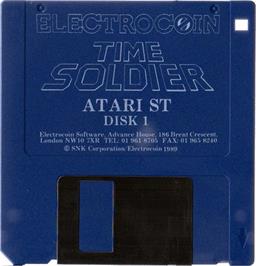 Artwork on the Disc for Time Soldier on the Atari ST.