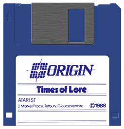Artwork on the Disc for Times Of Lore on the Atari ST.