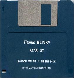 Artwork on the Disc for Titanic Blinky on the Atari ST.