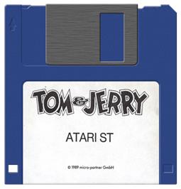 Artwork on the Disc for Tom And Jerry on the Atari ST.