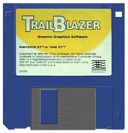 Artwork on the Disc for Trailblazer on the Atari ST.
