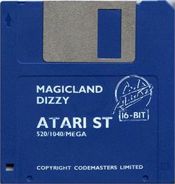 Artwork on the Disc for Treasure Island Dizzy on the Atari ST.