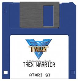 Artwork on the Disc for Trex Warrior - 22nd Century Gladiator on the Atari ST.
