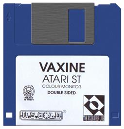 Artwork on the Disc for Vaxine on the Atari ST.