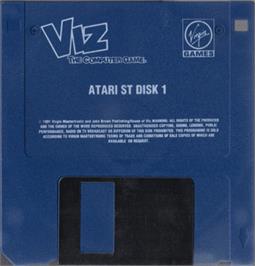 Artwork on the Disc for Viz - The Game on the Atari ST.