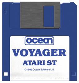 Artwork on the Disc for Voyager on the Atari ST.