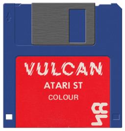 Artwork on the Disc for Vulcan - The Tunisian Campaign on the Atari ST.