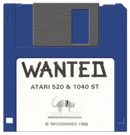 Artwork on the Disc for Wanted on the Atari ST.