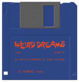 Artwork on the Disc for Weird Dreams on the Atari ST.
