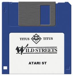 Artwork on the Disc for Wild Streets on the Atari ST.