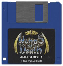 Artwork on the Disc for Wings Of Death on the Atari ST.