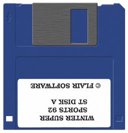Artwork on the Disc for Winter Supersports 92 on the Atari ST.