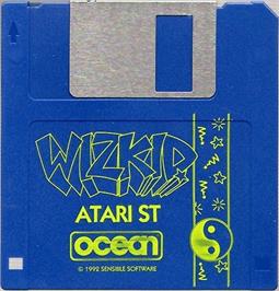 Artwork on the Disc for Wizkid on the Atari ST.