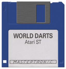 Artwork on the Disc for World Darts on the Atari ST.