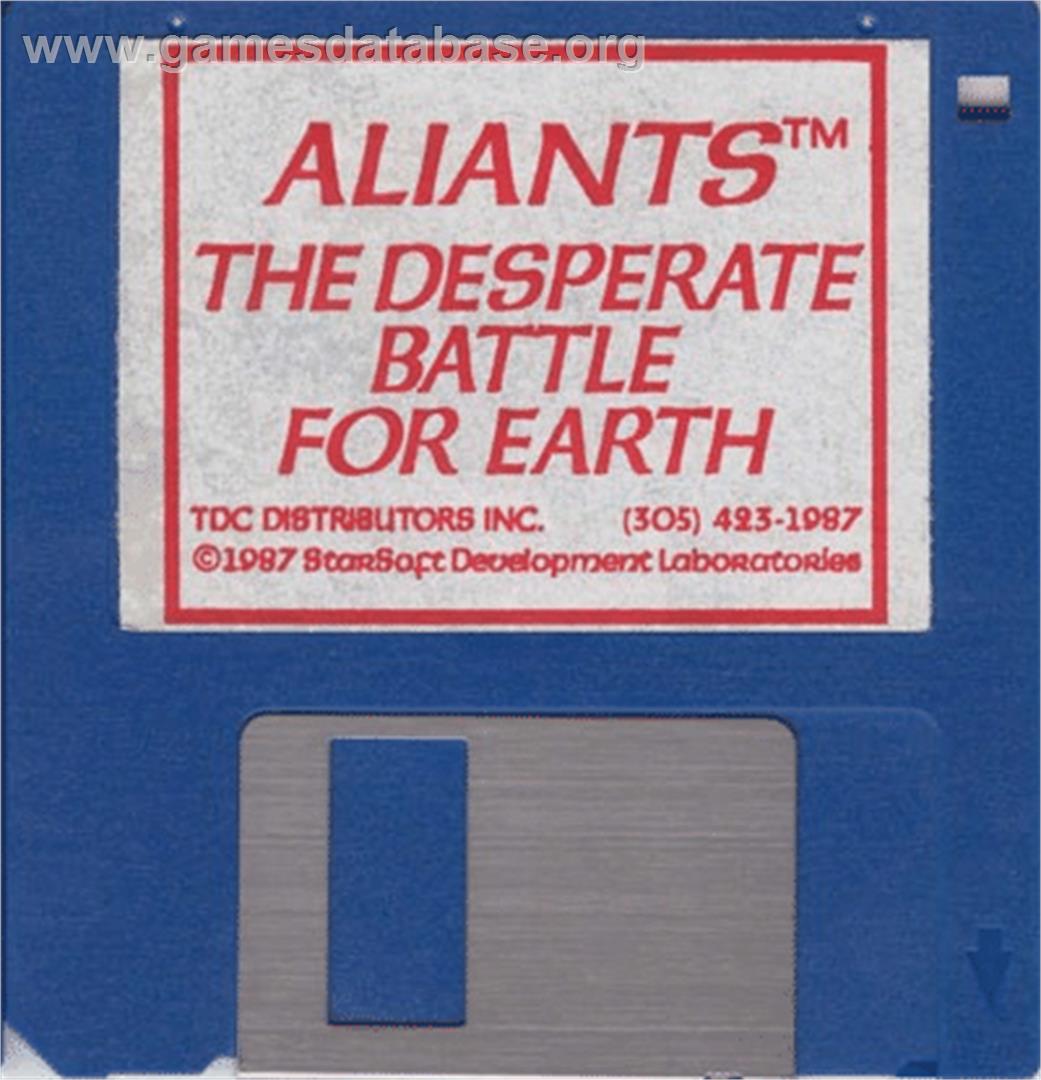 Aliants - The Desperate Battle For Earth - Atari ST - Artwork - Disc