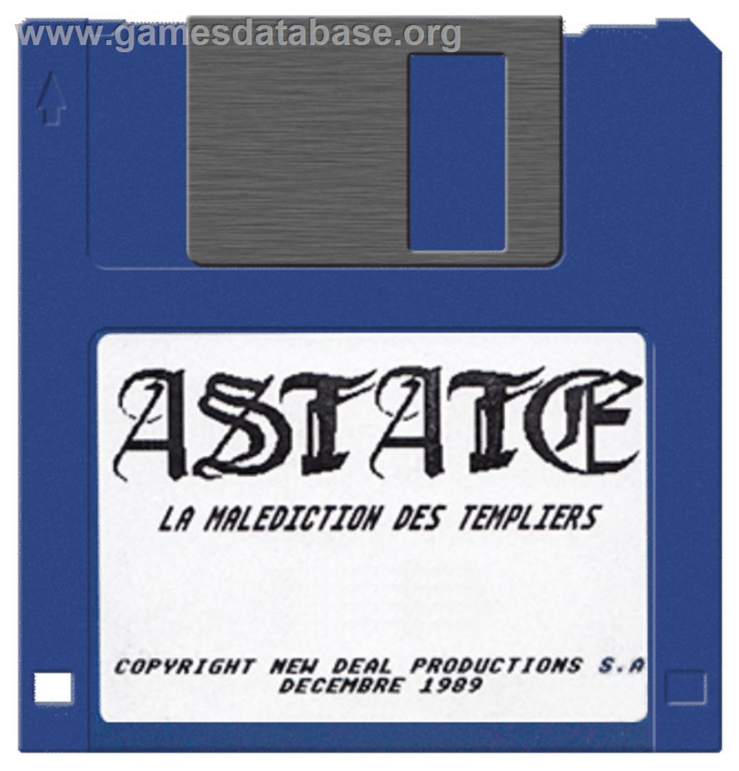 Astate: La Malédiction des Templiers - Atari ST - Artwork - Disc