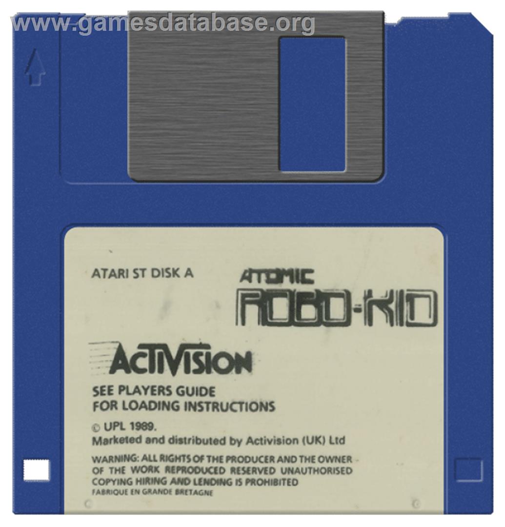 Atomic Robo-Kid - Atari ST - Artwork - Disc