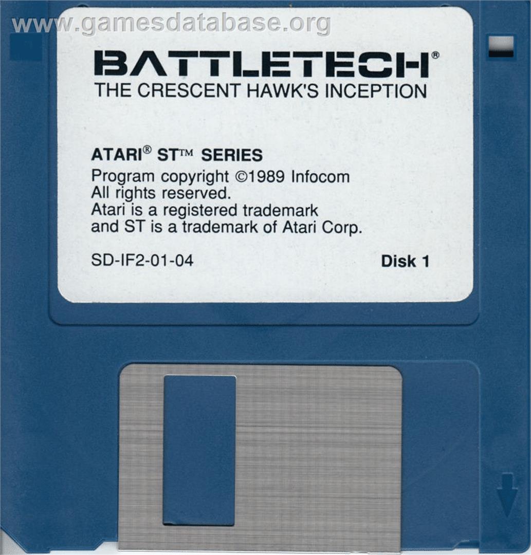 Battletech: The Crescent Hawk's Inception - Atari ST - Artwork - Disc