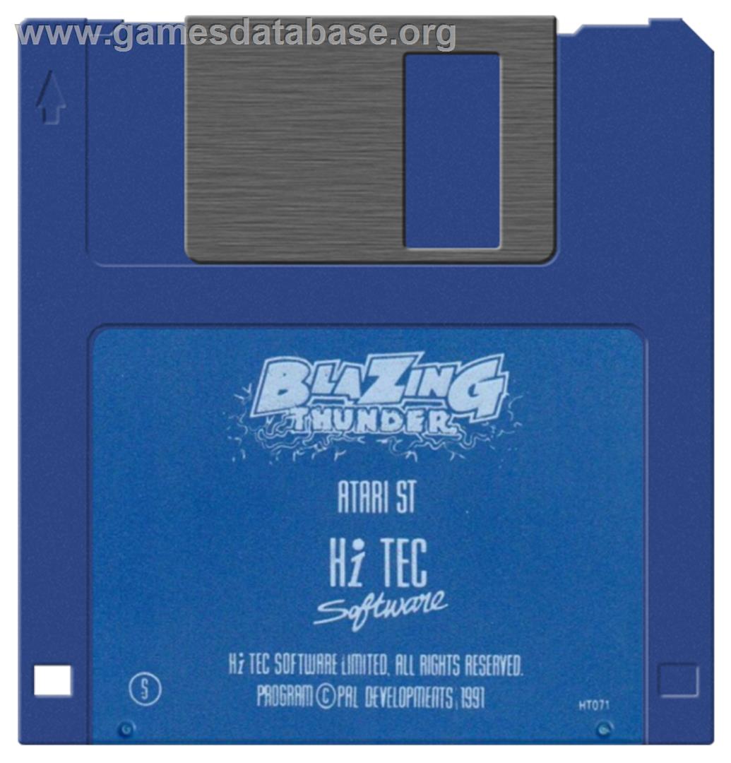 Burning Rubber - Atari ST - Artwork - Disc