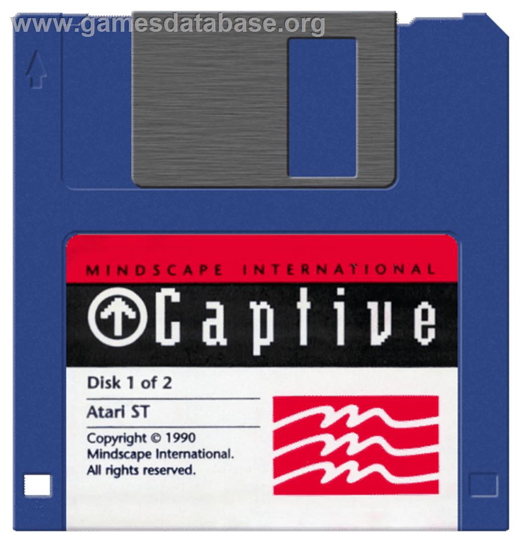 Captive - Atari ST - Artwork - Disc