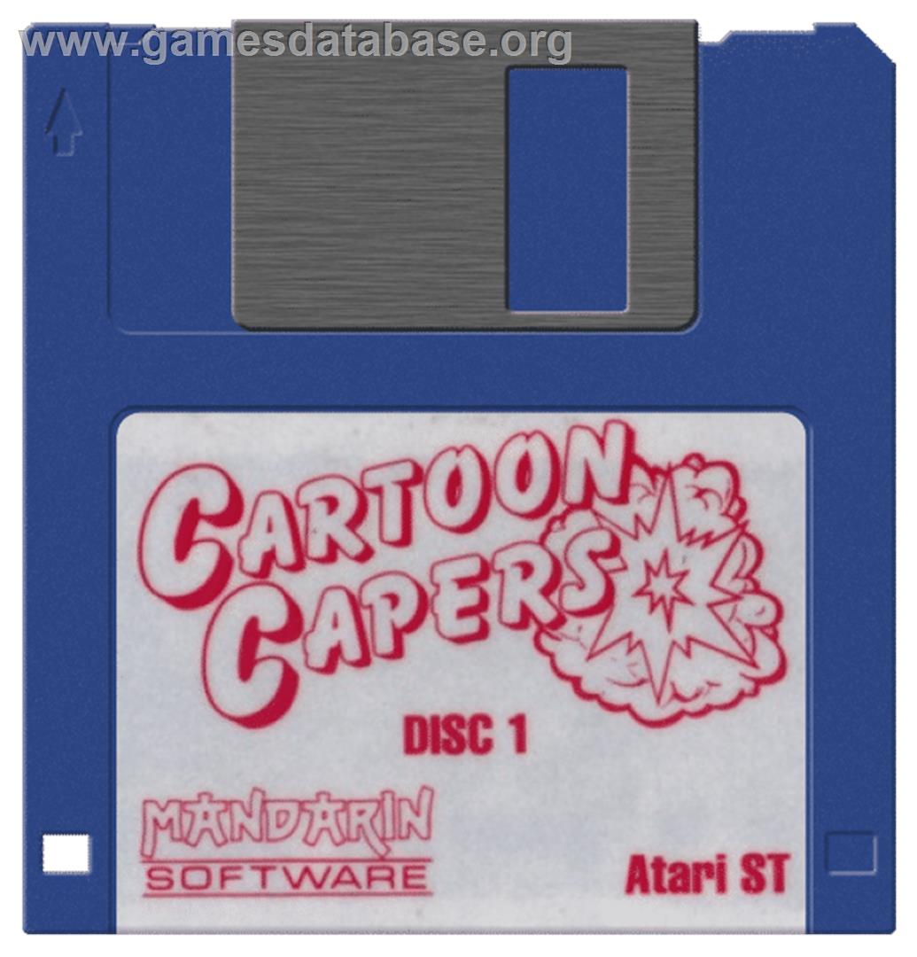 Cartoon Capers - Atari ST - Artwork - Disc