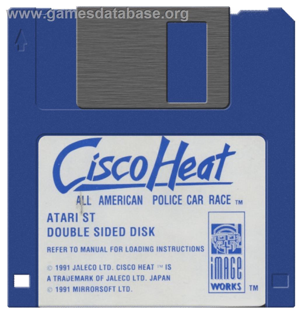 Cisco Heat: All American Police Car Race - Atari ST - Artwork - Disc