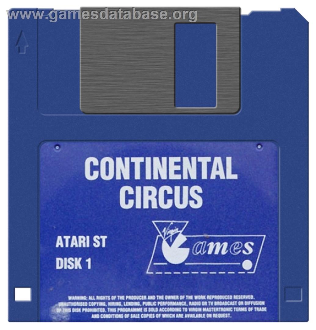 Continental Circus - Atari ST - Artwork - Disc