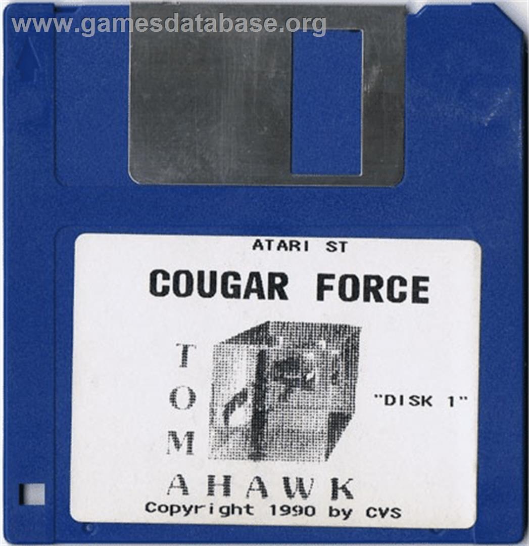 Cougar Force - Atari ST - Artwork - Disc