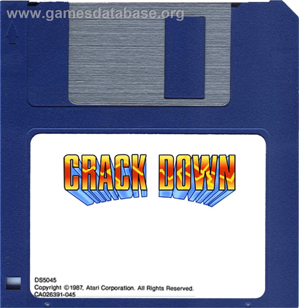 Crack Down - Atari ST - Artwork - Disc