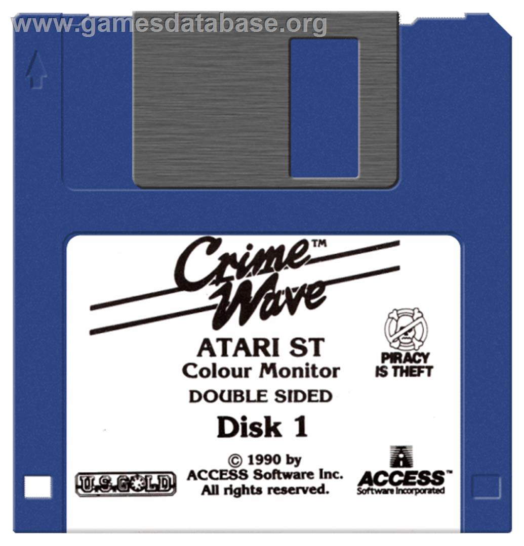 Crime Wave - Atari ST - Artwork - Disc