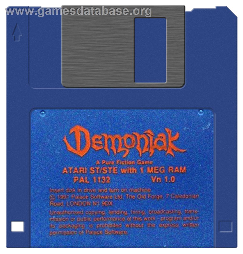 Demon Blue - Atari ST - Artwork - Disc