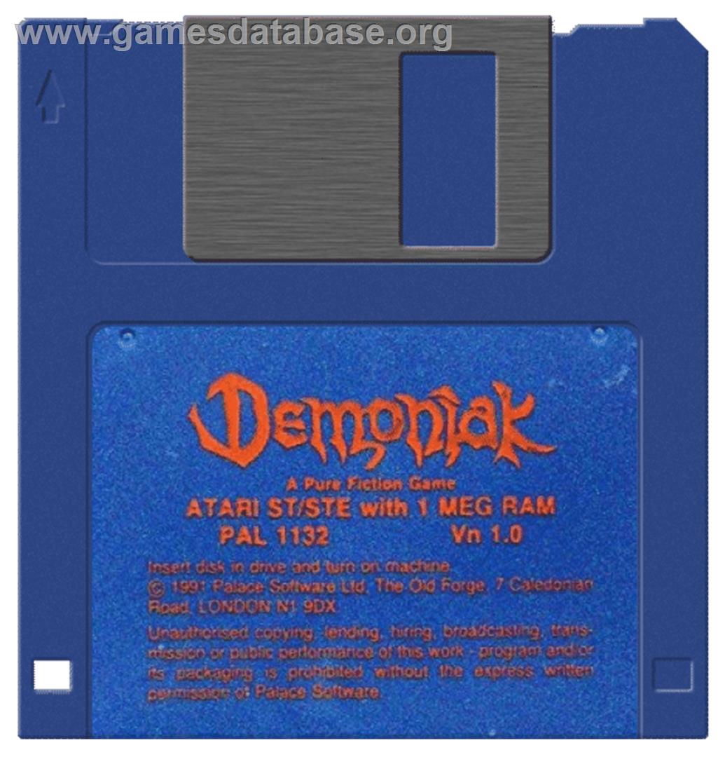 Demoniak - Atari ST - Artwork - Disc