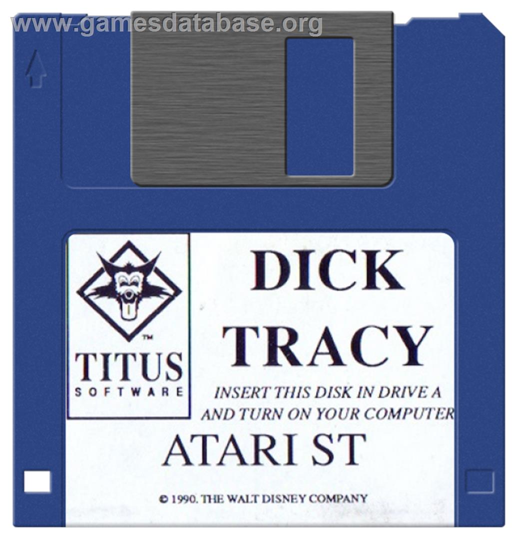 Dick Tracy - Atari ST - Artwork - Disc