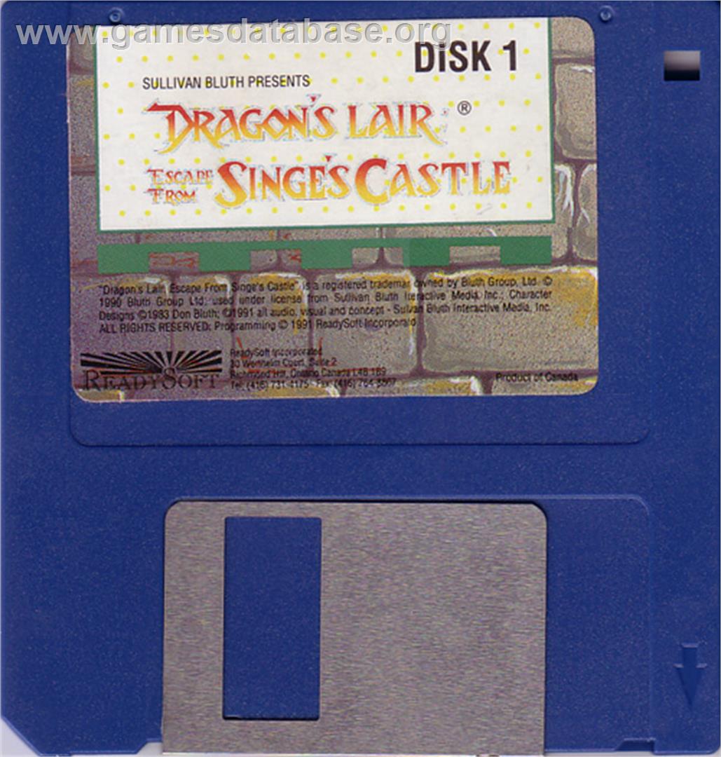 Dragon's Lair 2: Escape from Singe's Castle - Atari ST - Artwork - Disc