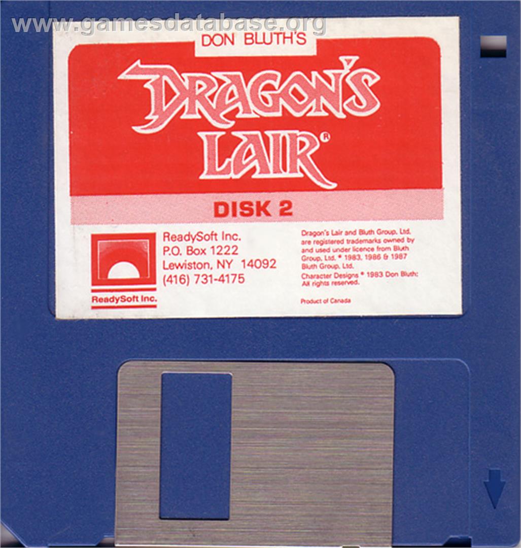 Dragon's Lair 2 - Atari ST - Artwork - Disc
