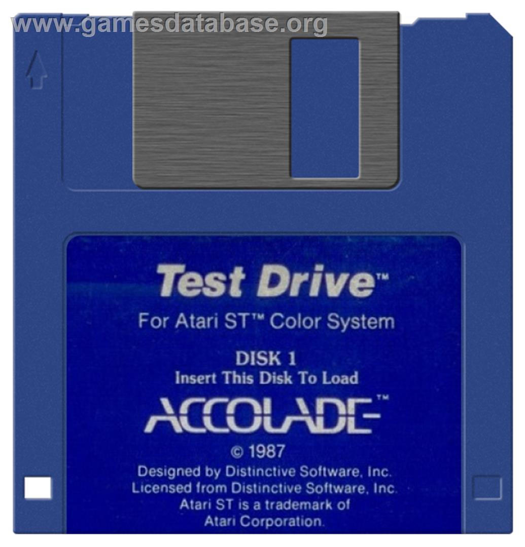 Duel: Test Drive 2 - Atari ST - Artwork - Disc