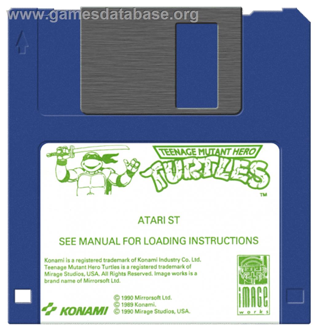 Electric Crayon Deluxe: Teenage Mutant Hero Turtles: World Tour - Atari ST - Artwork - Disc