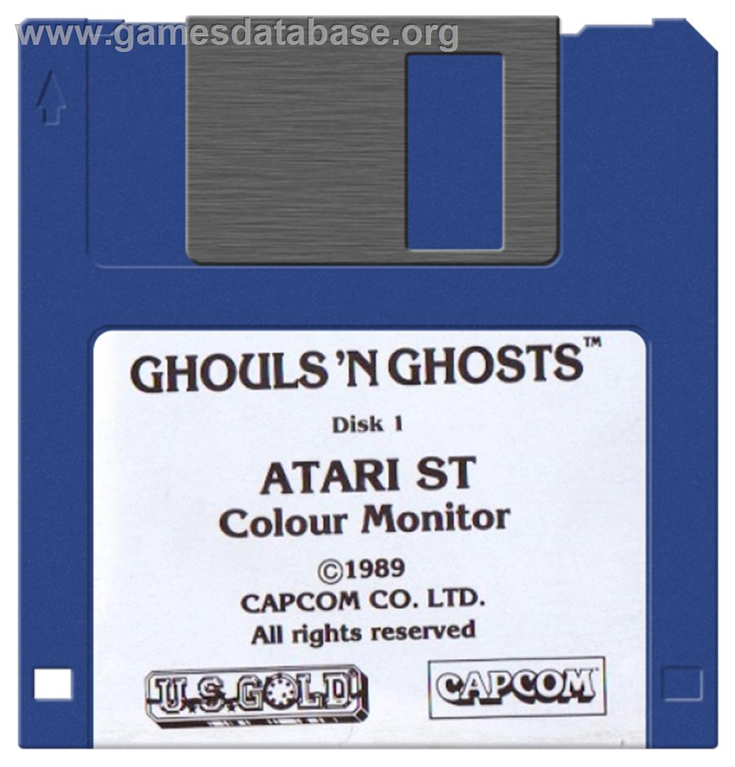 Ghouls'n Ghosts - Atari ST - Artwork - Disc