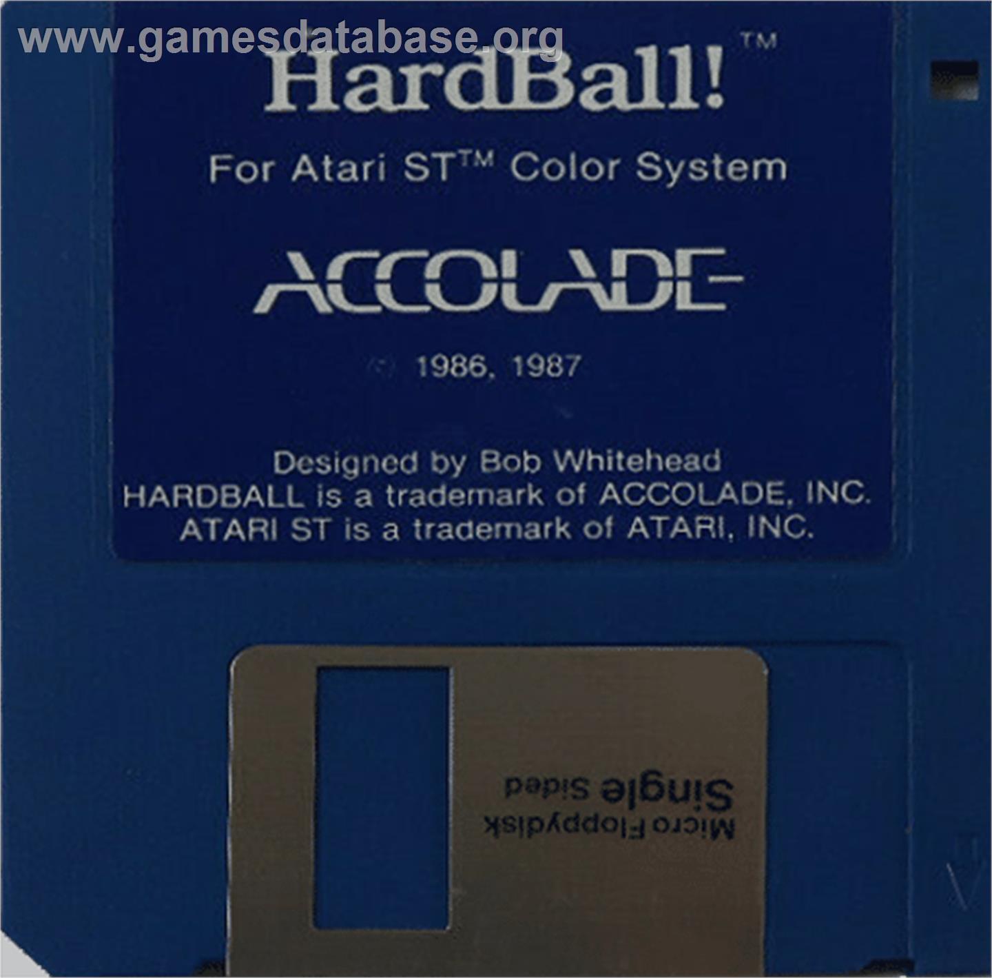 Hardball! - Atari ST - Artwork - Disc
