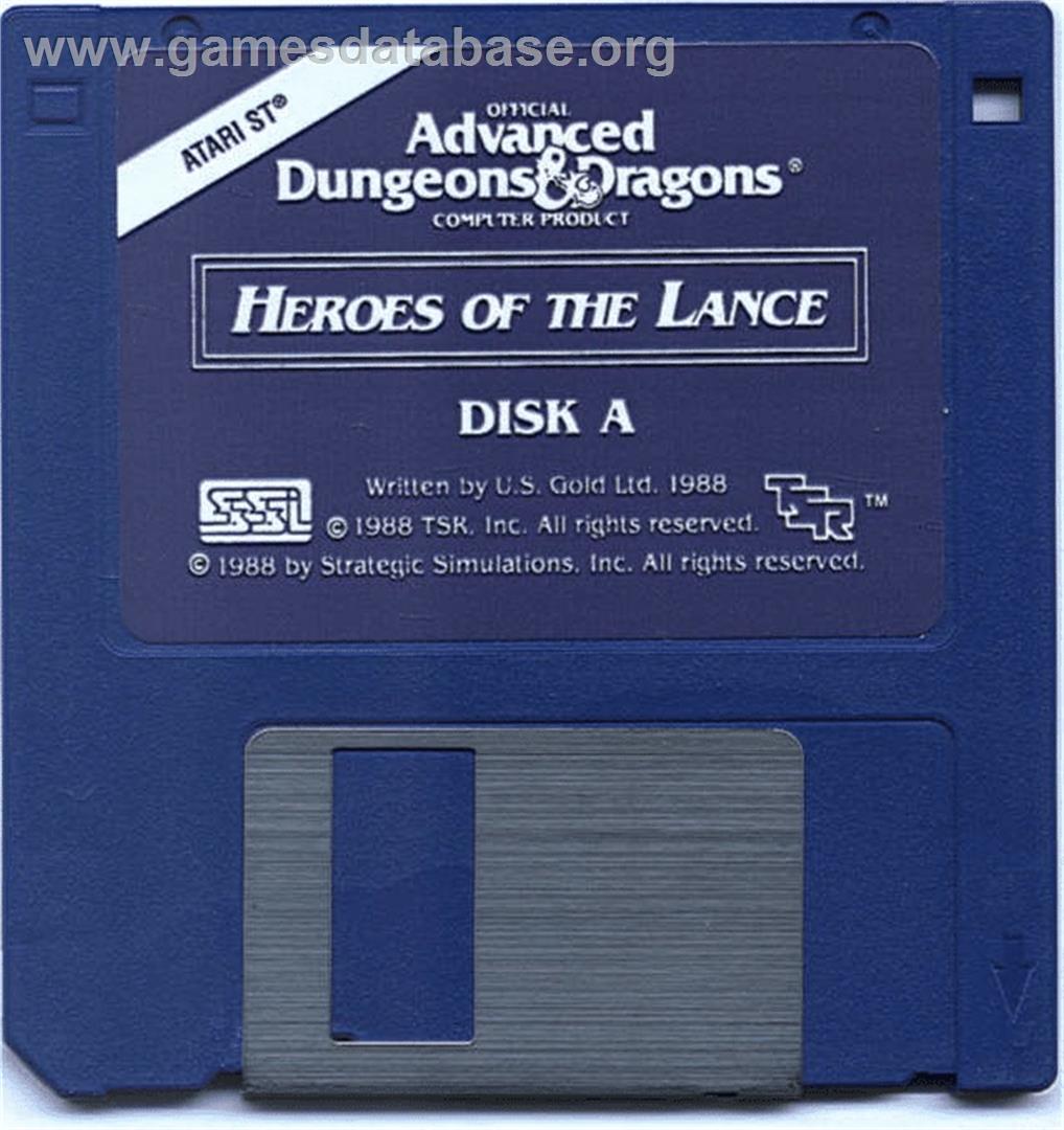 Heroes of the Lance - Atari ST - Artwork - Disc