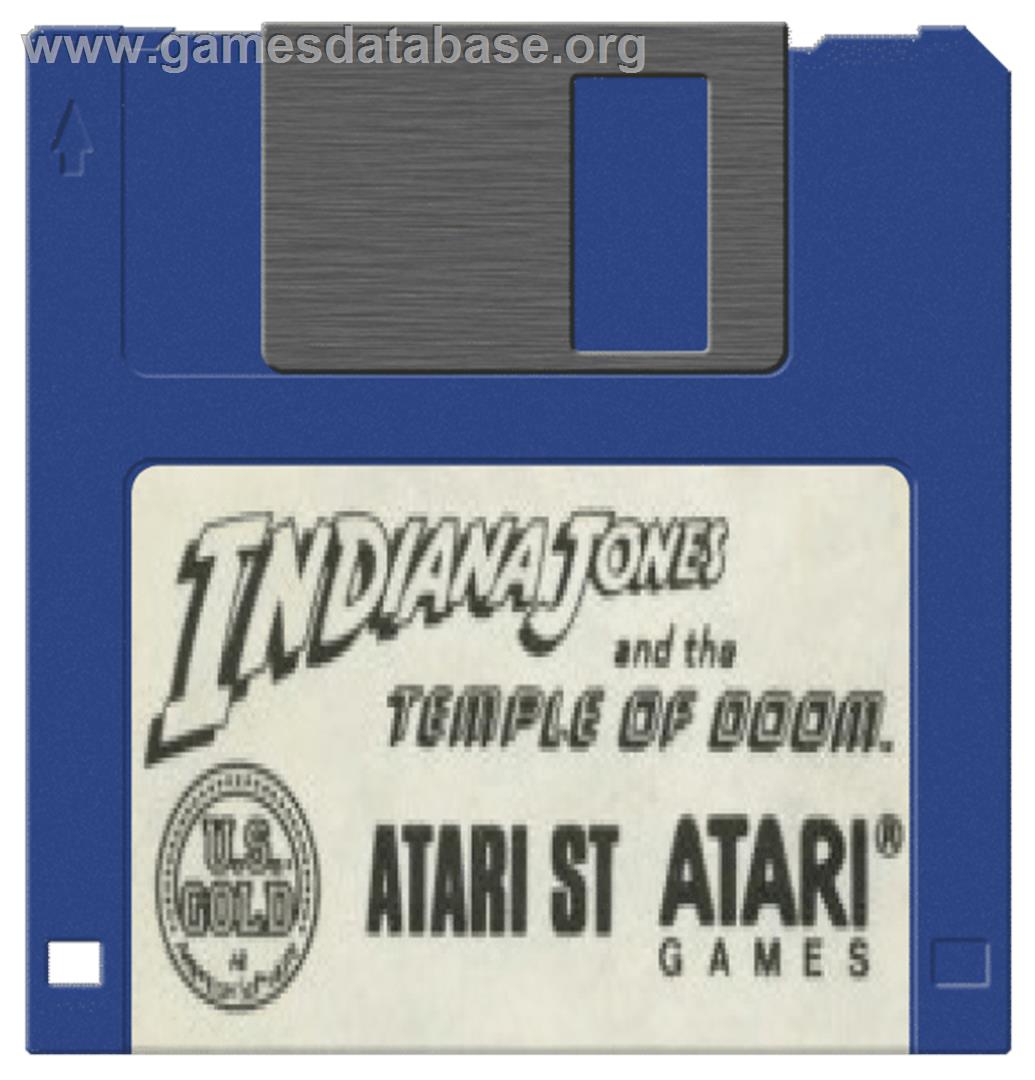 Indiana Jones And The Temple Of Doom - Atari ST - Artwork - Disc