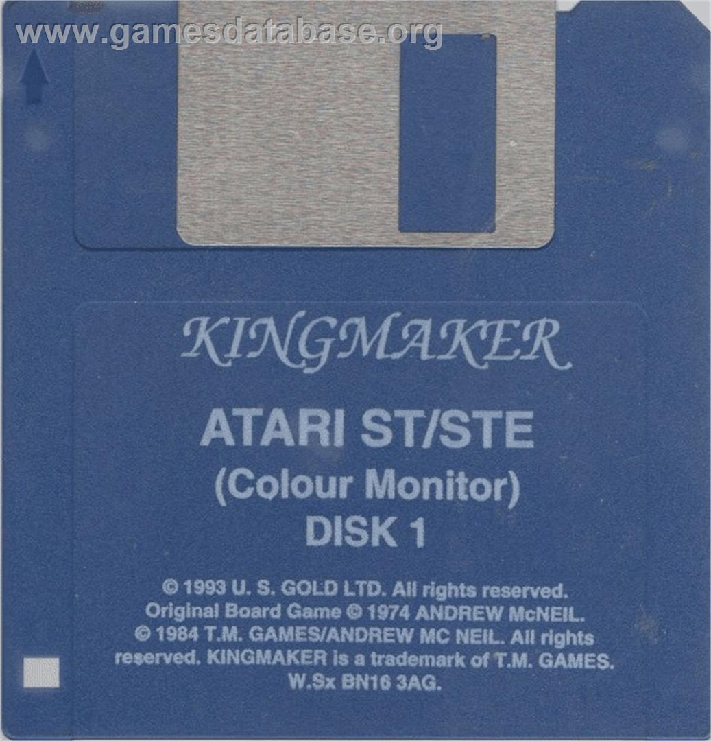 Kingmaker - The Quest for The Crown - Atari ST - Artwork - Disc