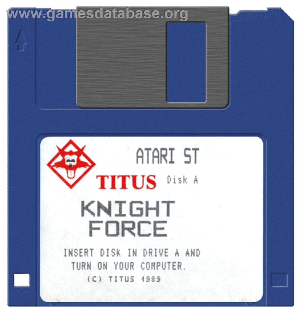 Knight Force - Atari ST - Artwork - Disc