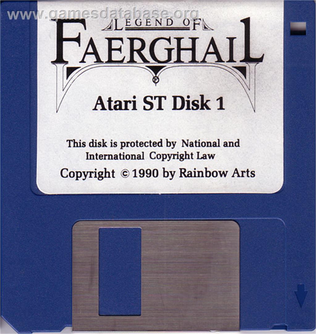 Legend of Faerghail - Atari ST - Artwork - Disc
