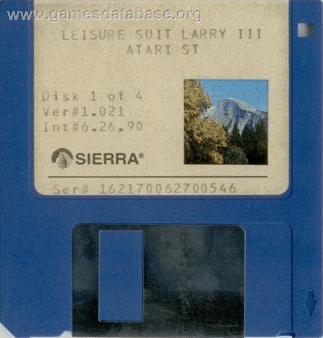 Leisure Suit Larry 3: Passionate Patti in Pursuit of the Pulsating Pectorals - Atari ST - Artwork - Disc