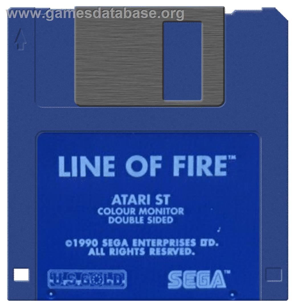 Line Of Fire - Atari ST - Artwork - Disc