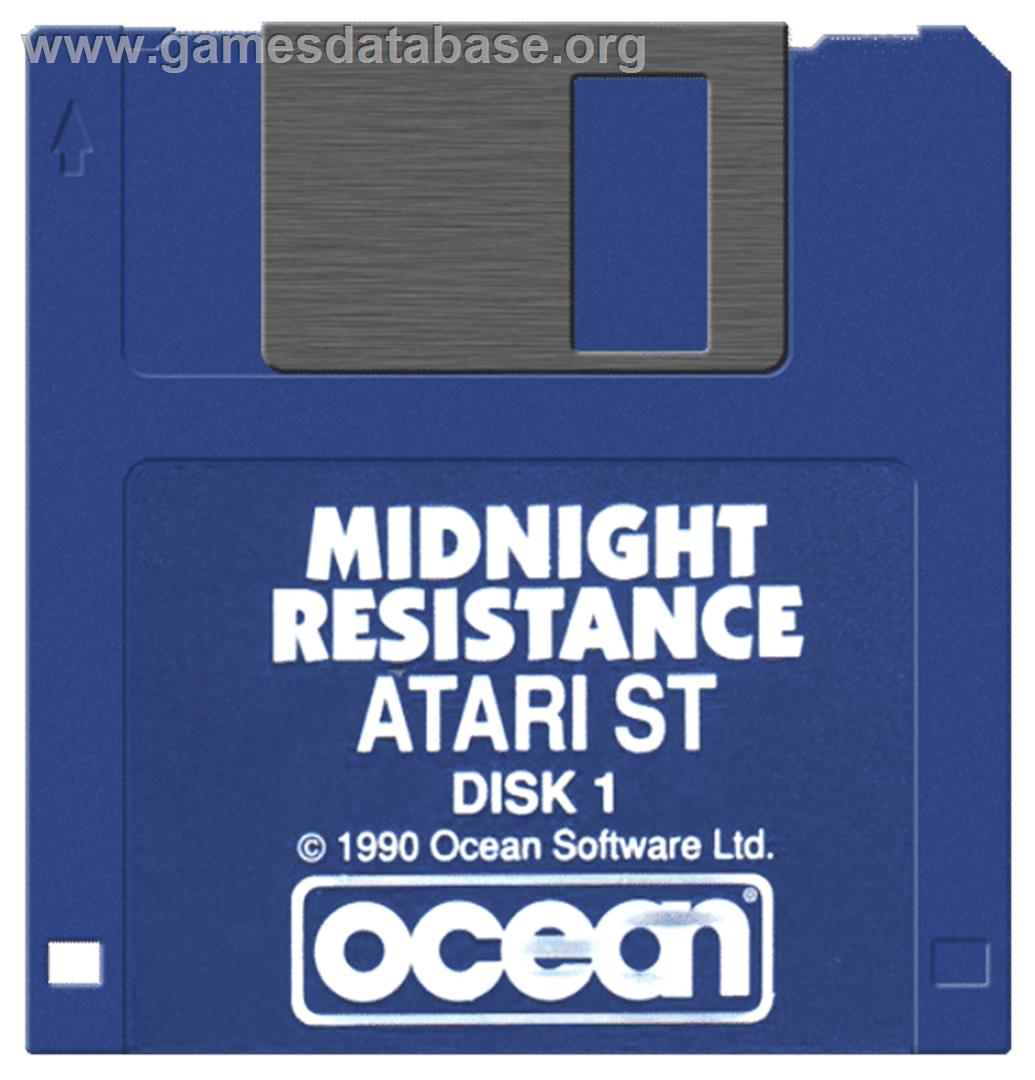 Midnight Resistance - Atari ST - Artwork - Disc