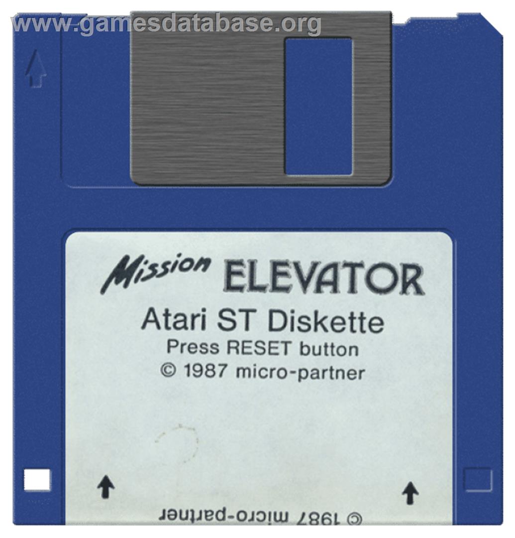 Mission Elevator - Atari ST - Artwork - Disc